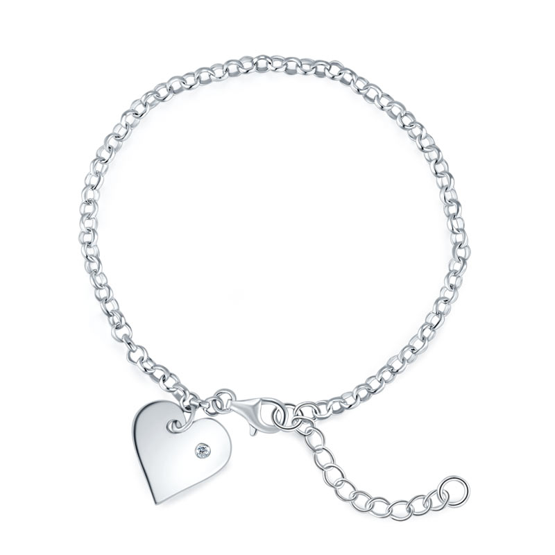 心形手鏈 925純銀手錬 首飾 925 Silver Heart Bracelet