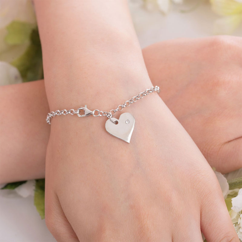 心形手鏈 925純銀手錬 首飾 925 Silver Heart Bracelet