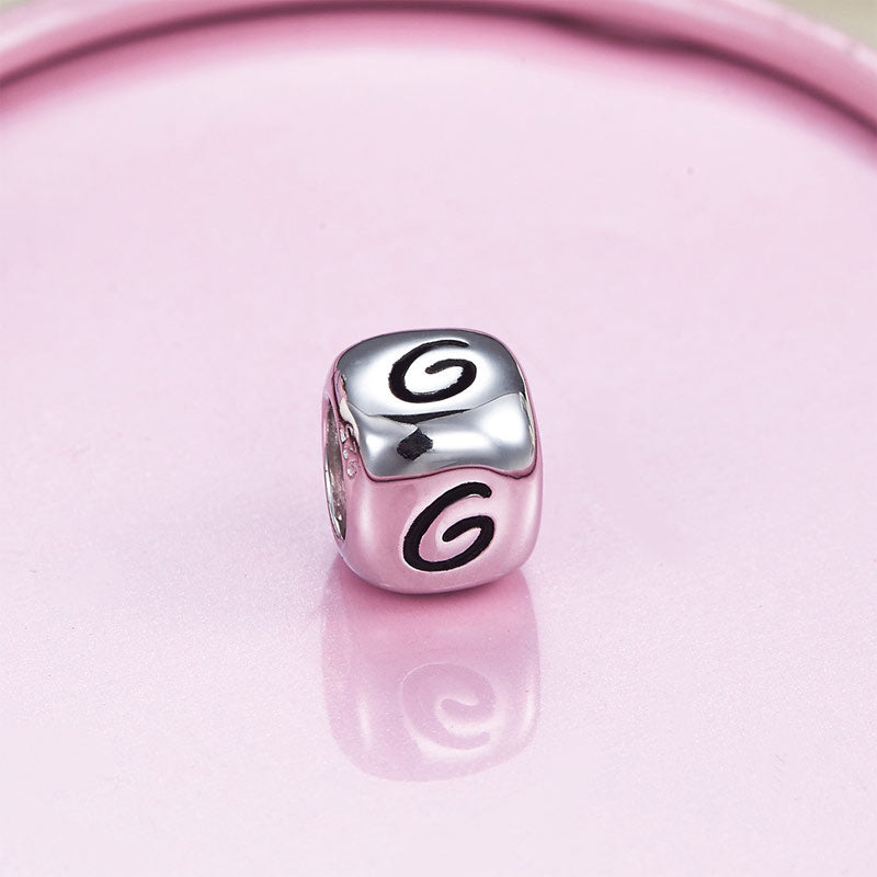 字母 Letter G - Charms 925銀串飾 - DIY手鏈鍊串珠飾品