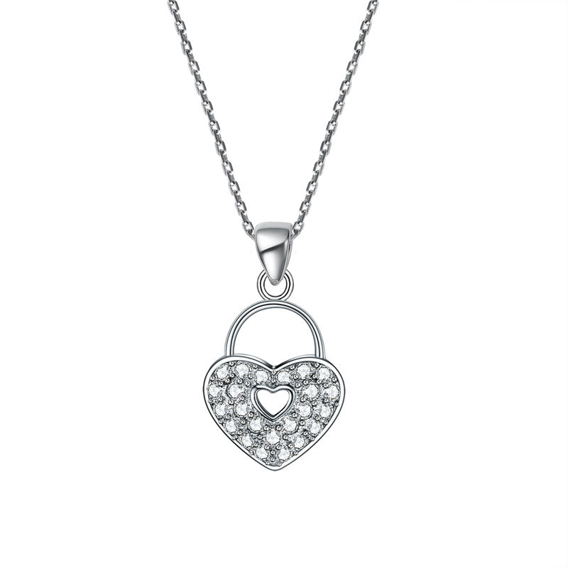 925純銀心鎖項鍊 Silver Heart Lock Necklace